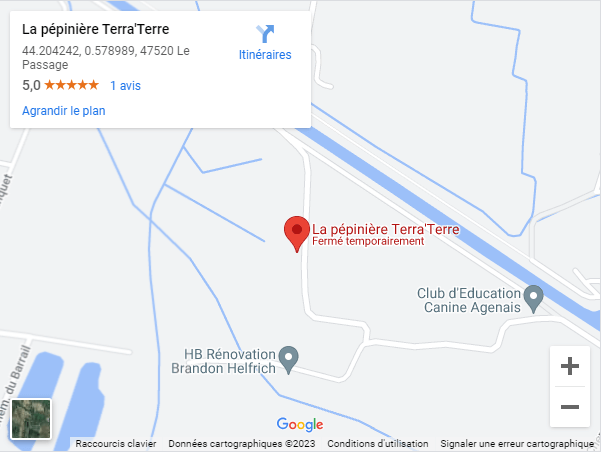 Terra'Terre contact map location